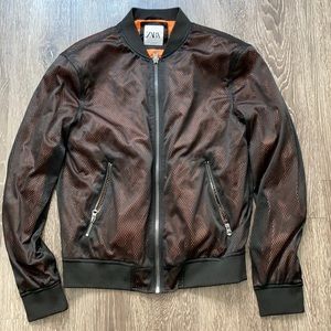 ZARA mesh bomber jacket  - SIZE: LARGE